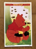 Régi „ Micimackó ” mesefigurás - matricalap - képeslap,  Walt Disney