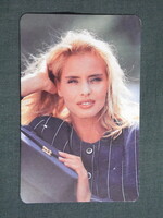 Kártyanaptár,S Modell ruházat,divat üzletek,női modell,1995   (9)