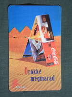 Kártyanaptár,MATÁV telefonkártya,Coca Cola üdítőital,Unicum,1996   (9)