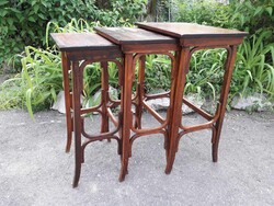 3 db. Thonet asztal  /Otto Wagner.