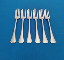 Silver Sweets Forks, 6 pcs, Sharp Edges