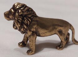 Miniatűr réz oroszlánkirály kis szobor