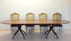 Thonet stílusú 10 személyes tárgyalóasztal. C - 13.