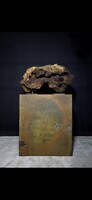 Steel pedestal, plinth, design space element