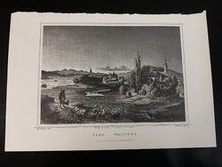 Vác - Hunfalvy - Rohbock acélmetszet, reprint