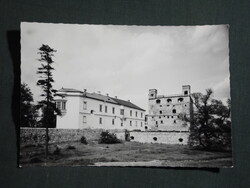 Képeslap,Sárospatak,Rákóczi vár,lakótorony látkép részlet, 1966-