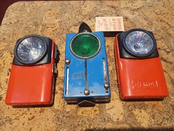 Retro elemlámpák együtt szocreál kádár elemlámpa vasutas világítás