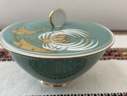 Türkiz színű Wallendorf art deco bonbonier