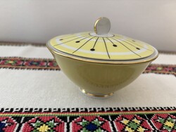 Sárga színű Wallendorf art deco bonbonier