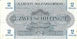 2 schilling 1944 Ausztria Militarbehörde katonai 3.