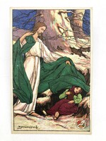 Magyar Iskola Egyesület, Boksay József antik litho művészlap - Magyar Földrajzi Intézet rt.