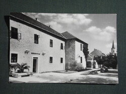 Képeslap,Sárospatak,Borostyán fogadó,étterem látkép részlet, 1969-
