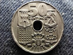 Spanyolország Francisco Franco (1936-1975) 50 Centimos 1949 1963