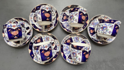 Csodaszép antik angol imari mintás 6 személyes porcelán készlet