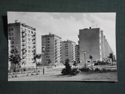Képeslap,Százhalombatta,Lakótelep,utca látkép,részlet, 1973-