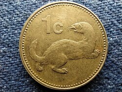 Málta menyét 1 cent 1986