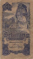10 schilling 1945 Ausztria 5 jegyű sorszám 3.
