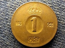 Svédország VI. Gusztáv Adolf (1950-1973) 1 Öre 1964 U