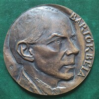 Nagy István János: Bartók Béla, bronz plakett, dombormű
