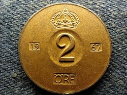 Svédország VI. Gusztáv Adolf (1950-1973) 2 Öre 1967 U