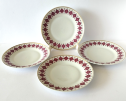 4 DB NÉMET WALLENDORF PORCELÁN SÜTIS,SZENDVICSES TÁNYÉR