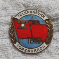 TERTA telefongyár törzsgárda jelvény