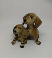 Zsolnay porcelán kutyák "RITKA"!