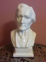 Herendi fehér Wagner mellszobor, büszt