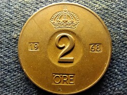 Svédország VI. Gusztáv Adolf (1950-1973) 2 Öre 1968 U