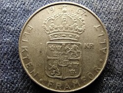 Svédország VI. Gusztáv Adolf (1950-1973) .400 ezüst 1 Korona 1967 U