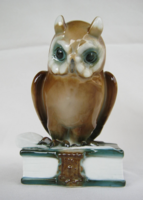Zsolnay porcelán bölcs bagoly
