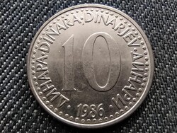 Jugoszlávia 10 Dínár 1986