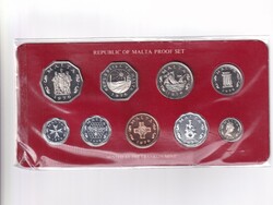 Málta 1976-os PROOF forgalmi sor