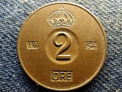 Svédország VI. Gusztáv Adolf (1950-1973) 2 Öre 1954 TS