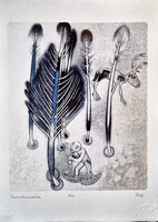 Földi Péter - Szarvasvadász 42 x 30 cm computer print, merített papír
