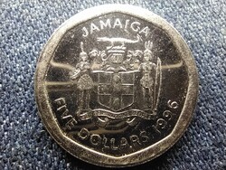 Jamaica II. Erzsébet (1952-) 5 Dollár 1996