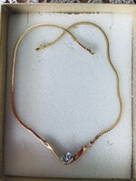 Collier/Nyakék Topàz/2db/& Gyémànt/5 dB/.18 Karàtos