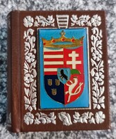 Blazovich László Mátyás király  (minikönyv - színes zománcplakettel) Készült 2000 pldny.,