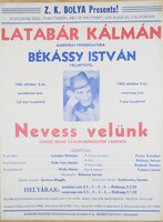 Latabár Kálmán plakát 1965 október 2-3 USA Los Angeles