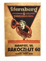 Sternberg Royal Court Suppliers Musical Instrument Factory price list cover, holder, early 1900s