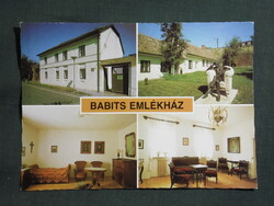 Képeslap,Szekszárd,mozaik,Babits emlékház,múzeum látkép,részlet, 1983-