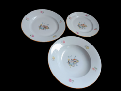 Antik Zsolnay Porcelàn  Mese / Gyerek Tànyér Szett
