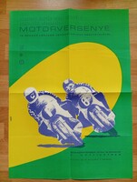 Motoros plakát 1972-ből Sport relikvia Motorverseny