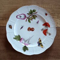 Antik Fischer Emil porcelán tányér