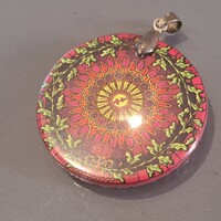 Indiai mandala medál 5 cm-es
