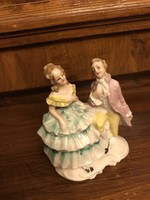 Tündéri antik barokk porcelán pár
