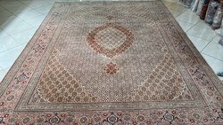 3875 ÁLOMSZÉP Iráni Mahi Tabríz Kézi Gyapjú Perzsa Szőnyeg 251X338CM Ingyen Futár