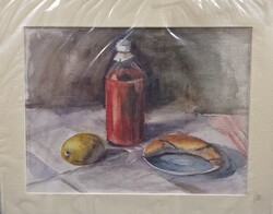"Csendélet" akvarell papír
