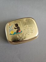 Soviet old metal kolobok box
