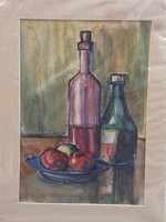 "Csendélet" akvarell-papír